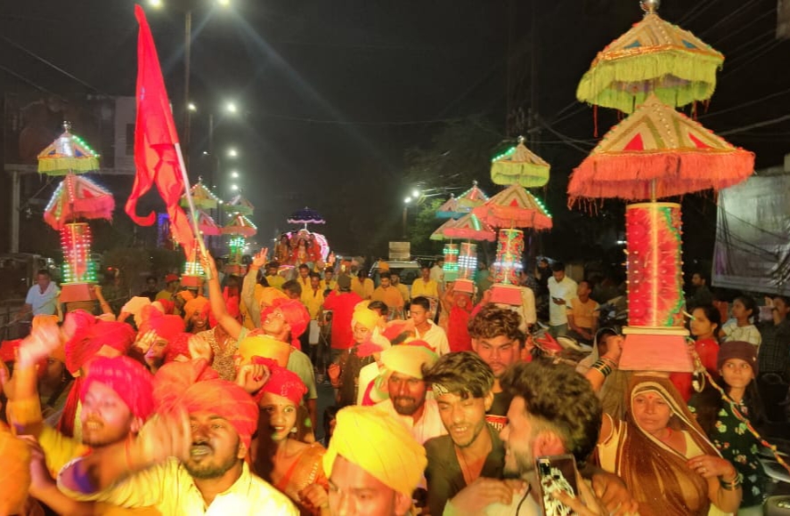श्री राम धर्म विजय शोभायात्रा निकाली गई